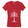 white tree of gondor Women's V-Neck T-Shirt
