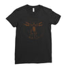 vitruvian robot Ladies Fitted T-Shirt