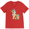 Robotic Baby Unicorn V-Neck Tee
