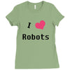 i love robots Ladies Fitted T-Shirt