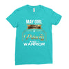 may girl is a perfect combination of princess and warrior Ladies Fitted T-Shirt