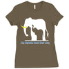 only elephants should wear ivory Ladies Fitted T-Shirt
