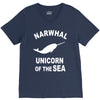 narwhals V-Neck Tee