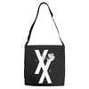 mgk t xx shirt flower black rose .. Adjustable Strap Totes
