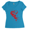 heartless splatter Women's Triblend Scoop T-shirt