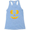 funny halloween jack o lantern kids Racerback Tank