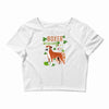 boxer wining Crop Top