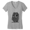 owl on athletic Women's V-Neck T-Shirt