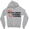 no violence against women's Zipper Hoodie