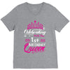 Celebrating With the 1st Birthday Queen V-Neck Tee