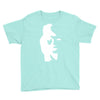 sax player lady face optical illusion Youth Tee
