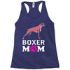 love boxer dog mom funny Racerback Tank