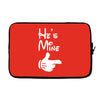 he's mine she's mine Laptop sleeve