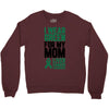 i wear green for my mom liver cancer awareness Crewneck Sweatshirt