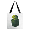 pocket raptor Tote Bags