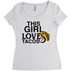 This Girl Loves Tacos Women's Triblend Scoop T-shirt