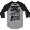 This Guy Is Taken By A Super Sexy March Girlfriend 3/4 Sleeve Shirt