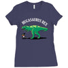 hugasaurus rex Ladies Fitted T-Shirt