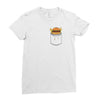Pocket Burger Ladies Fitted T-Shirt