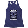 Never Underestimate the Strength of a Melanoma Cancer Warrior Racerback Tank