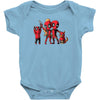 deadpool family portrait Baby Bodysuit