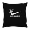 just shoot it Throw Pillow