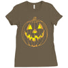 jack o' lantern Ladies Fitted T-Shirt