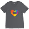 Rainbow Equality Heart V-Neck Tee