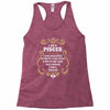 i am a pisces Racerback Tank