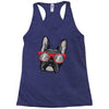 frenchie hipster Racerback Tank