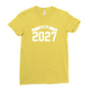 class of 2027 novelty high school elementary Ladies Fitted T-Shirt