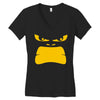 angry gorilla face Women's V-Neck T-Shirt