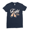 Fight For a Cure Uterine Cancer Awareness Ladies Fitted T-Shirt