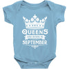 Queens Are Born In September Baby Onesie