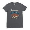 grandpa the pilot the myth the legend Ladies Fitted T-Shirt