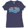 may the mass times acceleration be with you Ladies Fitted T-Shirt