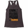 Strong Independent Motivated Taurus Racerback Tank
