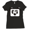 panda pixel Ladies Fitted T-Shirt