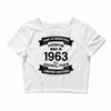Premium Vintage  1963 Crop Top