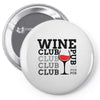 Wine Club pub Pin-back button