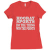 hooray sports win points Ladies Fitted T-Shirt