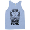 Never Underestimate Dog Rescuer Who Was Born June Tank Top