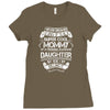 Super Cool Mommy Of A Freaking Awesome Daughter Ladies Fitted T-Shirt