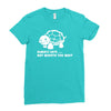 always late worth wait funny turtle tee Ladies Fitted T-Shirt