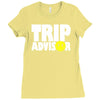 funny trip advisor Ladies Fitted T-Shirt