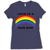 love is a rainbow Ladies Fitted T-Shirt