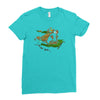 the tree, the raccoon Ladies Fitted T-Shirt