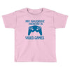 my favorite exercise is video games Toddler T-shirt