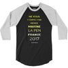 votez marine la pen france 2017 3/4 Sleeve Shirt