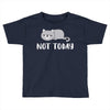 Cat Says Not Today Toddler T-shirt